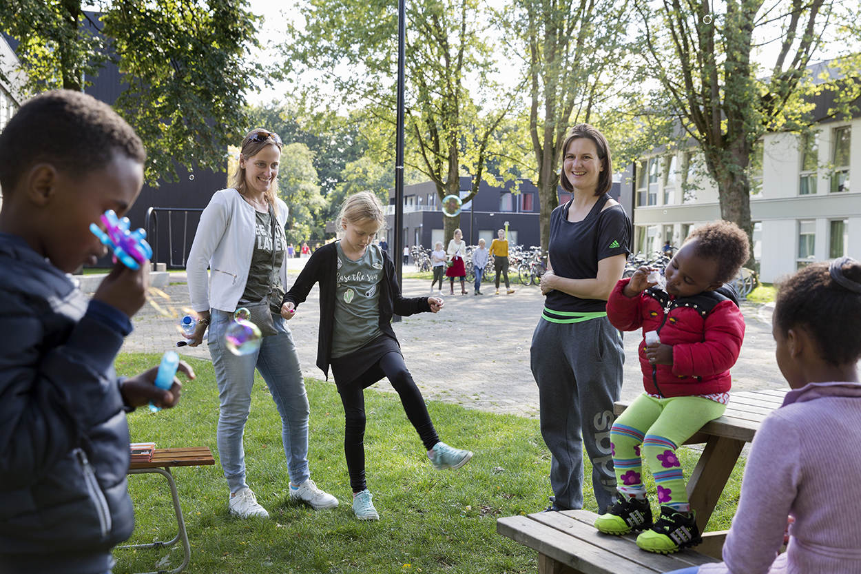 Buiten op AZC Zutphen